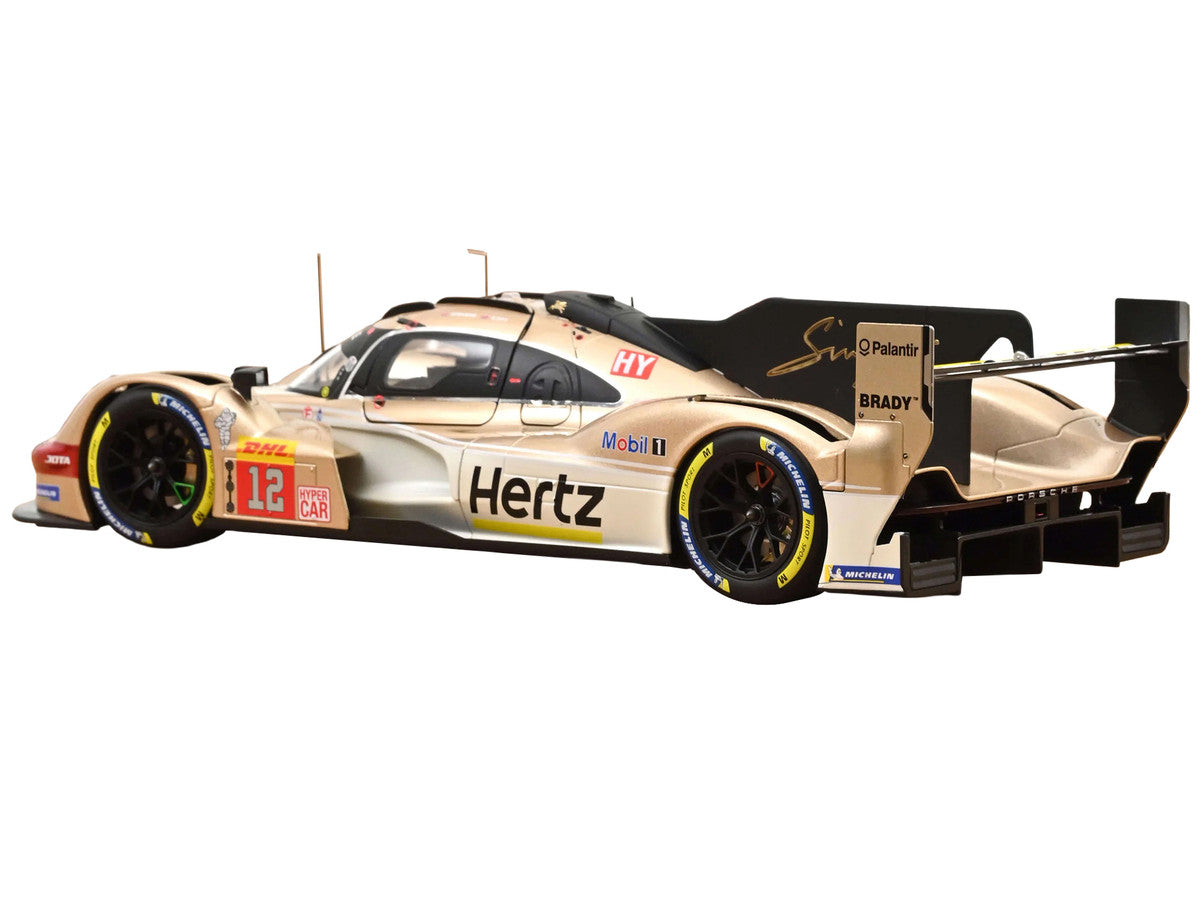 Porsche 963 #12 Callum Ilott - Will Stevens "Hertz Team Jota" Winner "6 Hours of Spa-Francorchamps" (2024) 1/18 Diecast Model Car by Norev LuxuryLifeWay Online Store