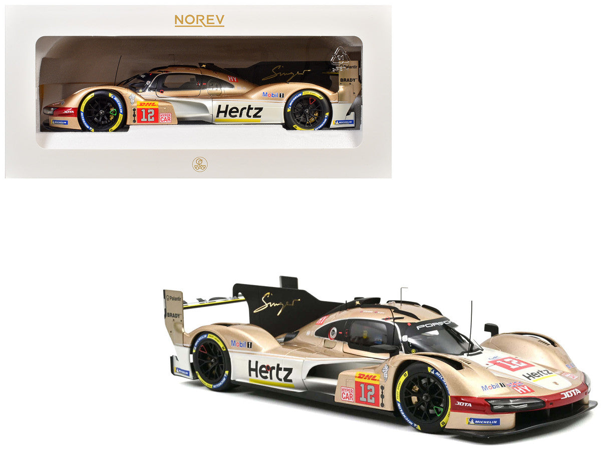 Porsche 963 #12 Callum Ilott - Will Stevens "Hertz Team Jota" Winner "6 Hours of Spa-Francorchamps" (2024) 1/18 Diecast Model Car by Norev LuxuryLifeWay Online Store