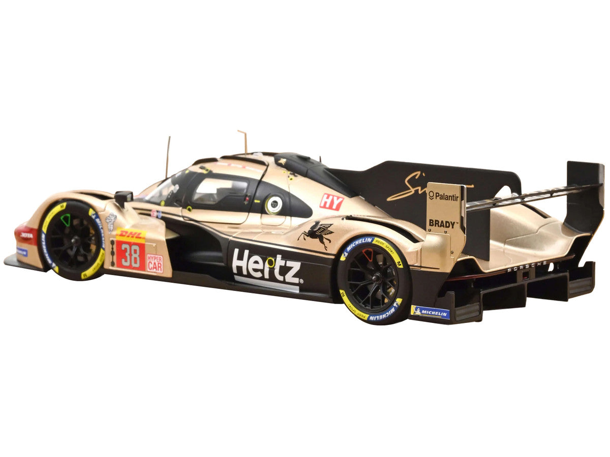 Porsche 963 #38 Jenson Button - Phil Hanson - Oliver Rasmussen "Hertz Team Jota" "Lone Star Le Mans" (2024) 1/18 Diecast Model Car by Norev LuxuryLifeWay Online Store