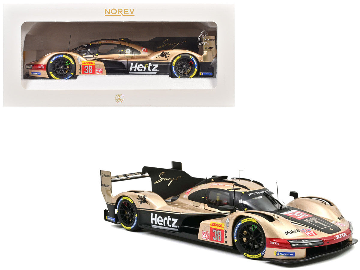 Porsche 963 #38 Jenson Button - Phil Hanson - Oliver Rasmussen "Hertz Team Jota" "Lone Star Le Mans" (2024) 1/18 Diecast Model Car by Norev LuxuryLifeWay Online Store