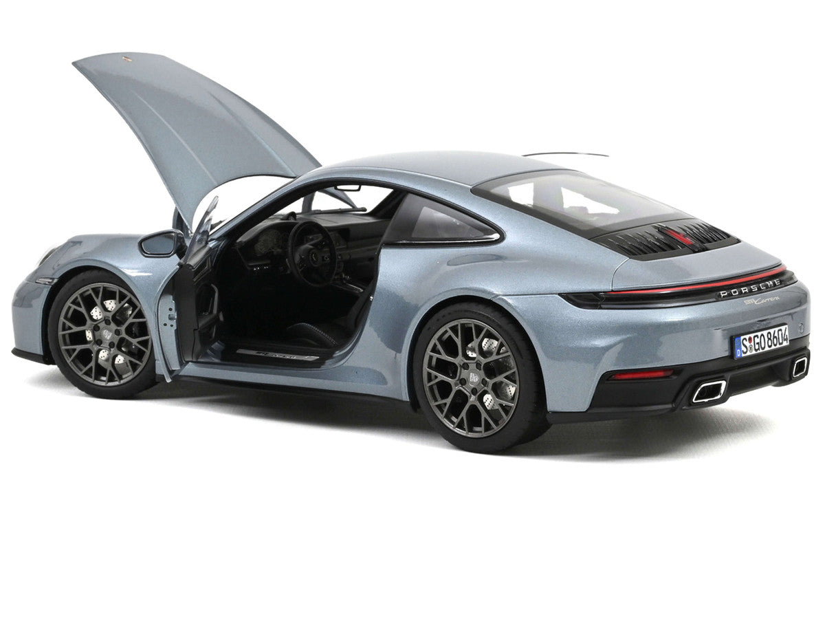 2024 Porsche 911 Carrera Polar Silver Metallic 1/18 Diecast Model Car by Norev LuxuryLifeWay Online Store