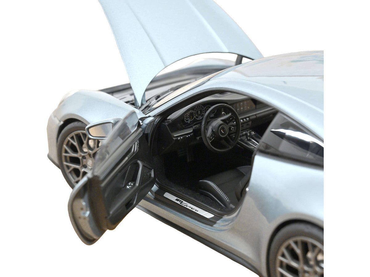 2024 Porsche 911 Carrera Polar Silver Metallic 1/18 Diecast Model Car by Norev LuxuryLifeWay Online Store