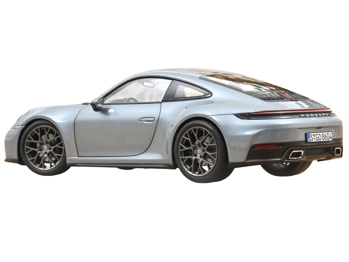 2024 Porsche 911 Carrera Polar Silver Metallic 1/18 Diecast Model Car by Norev LuxuryLifeWay Online Store
