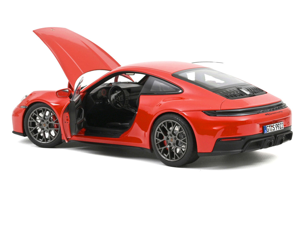 2024 Porsche 911 Carrera 4 GTS Guards Red 1/18 Diecast Model Car by Norev LuxuryLifeWay Online Store