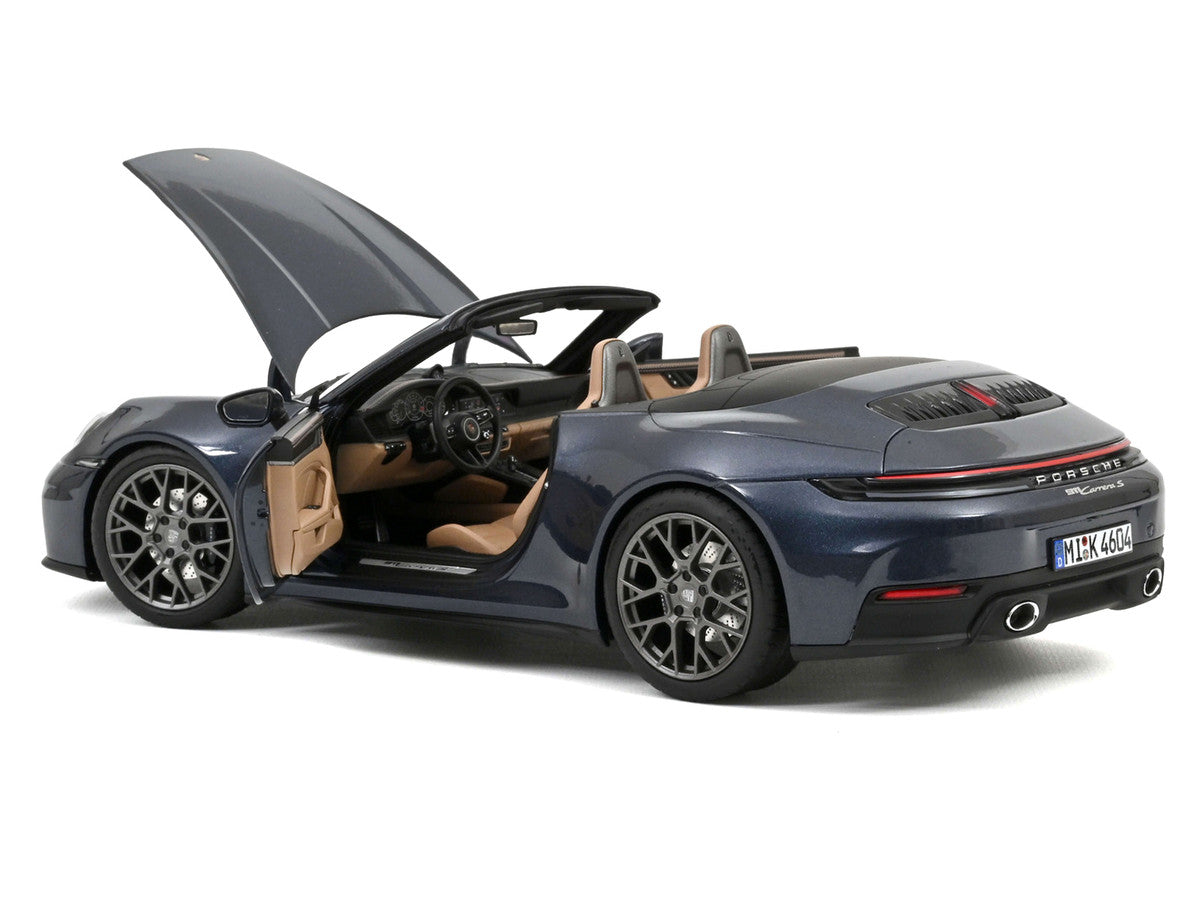 2024 Porsche 911 Carrera S Cabriolet Yachting Blue Metallic 1/18 Diecast Model Car by Norev LuxuryLifeWay Online Store
