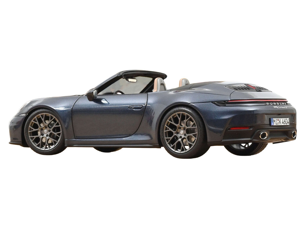 2024 Porsche 911 Carrera S Cabriolet Yachting Blue Metallic 1/18 Diecast Model Car by Norev LuxuryLifeWay Online Store