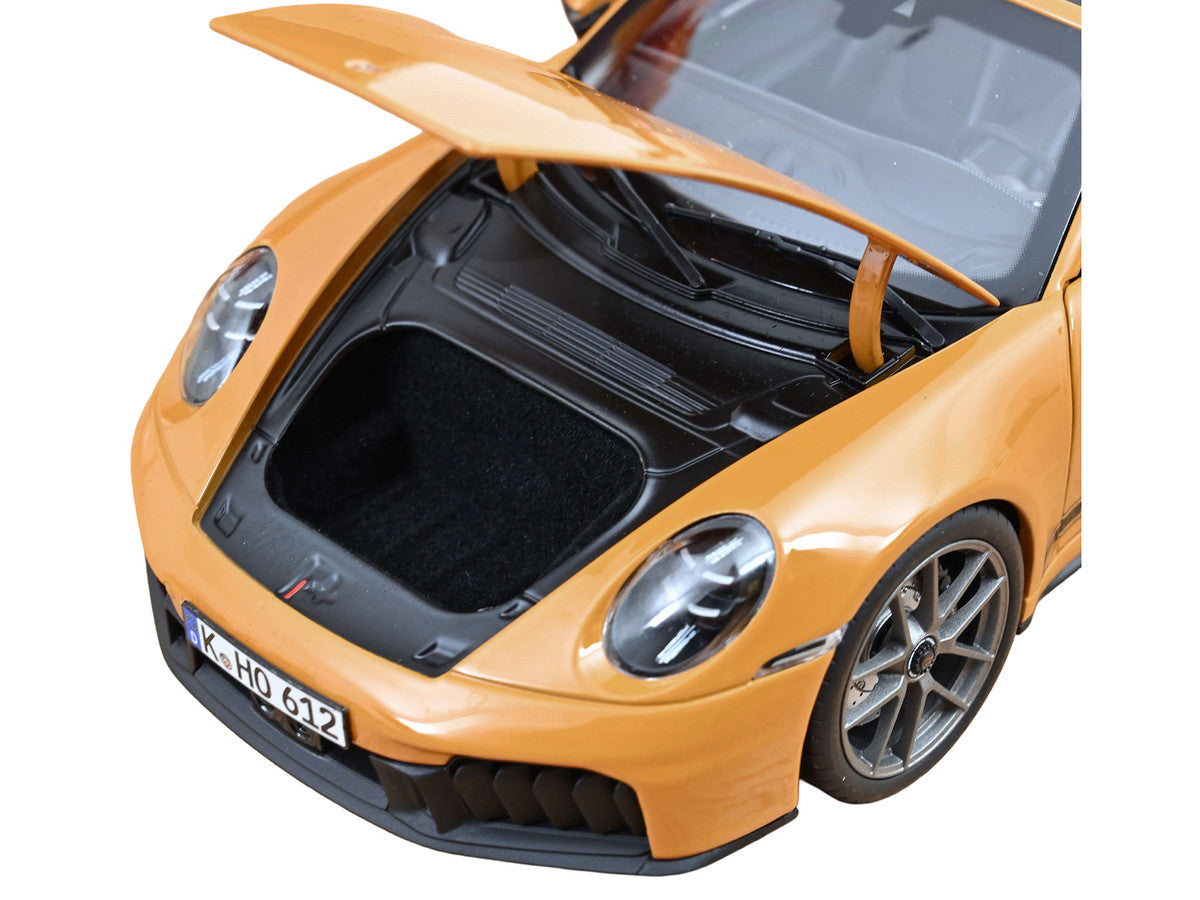 2024 Porsche 911 Targa Bahama Yellow with Black Stripes 1/18 Diecast Model Car by Norev LuxuryLifeWay Online Store