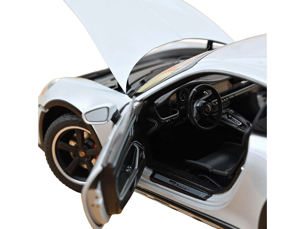 2023 Porsche 911 Dakar Ice Gray Metallic 1/18 Diecast Model Car by Norev LuxuryLifeWay Online Store
