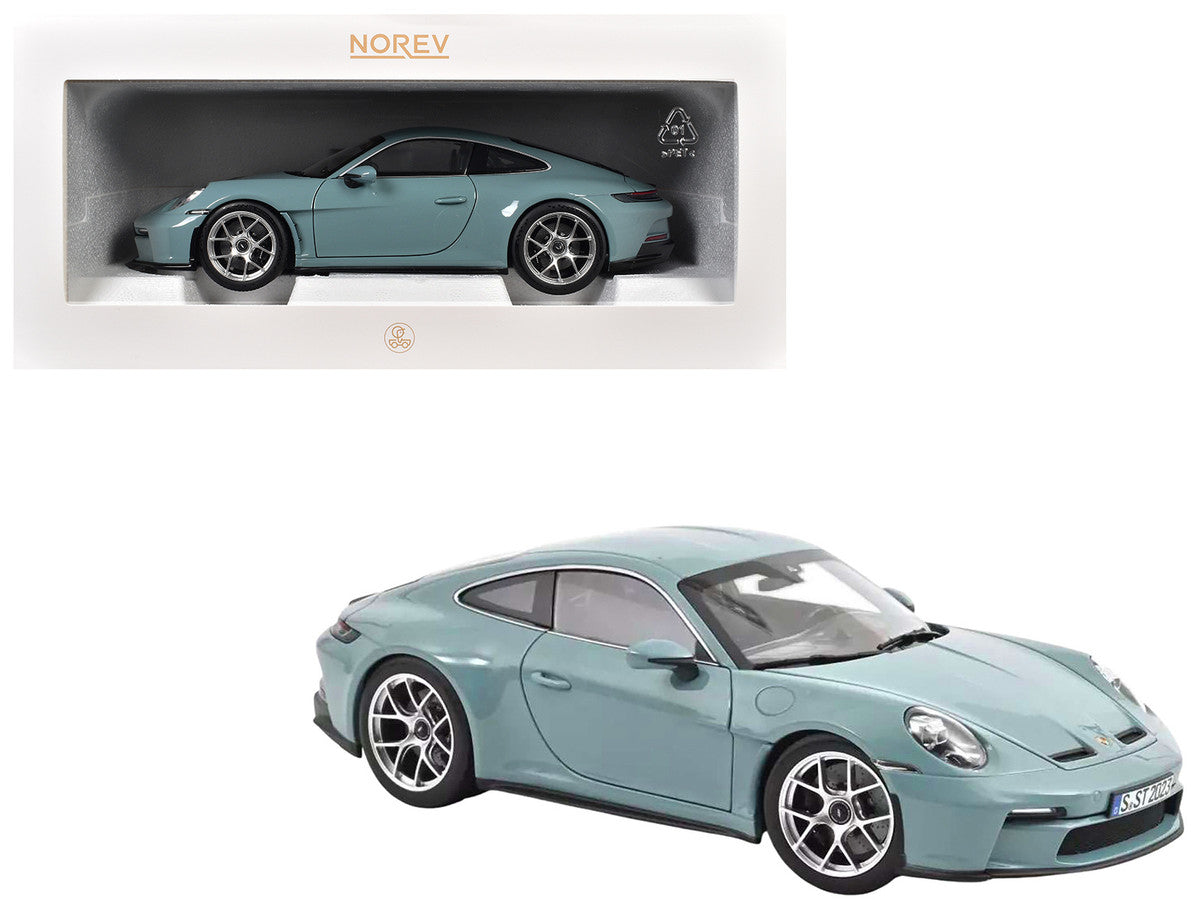 2023 Porsche 911 S/T Meissen Blue 1/18 Diecast Model Car by Norev LuxuryLifeWay Online Store