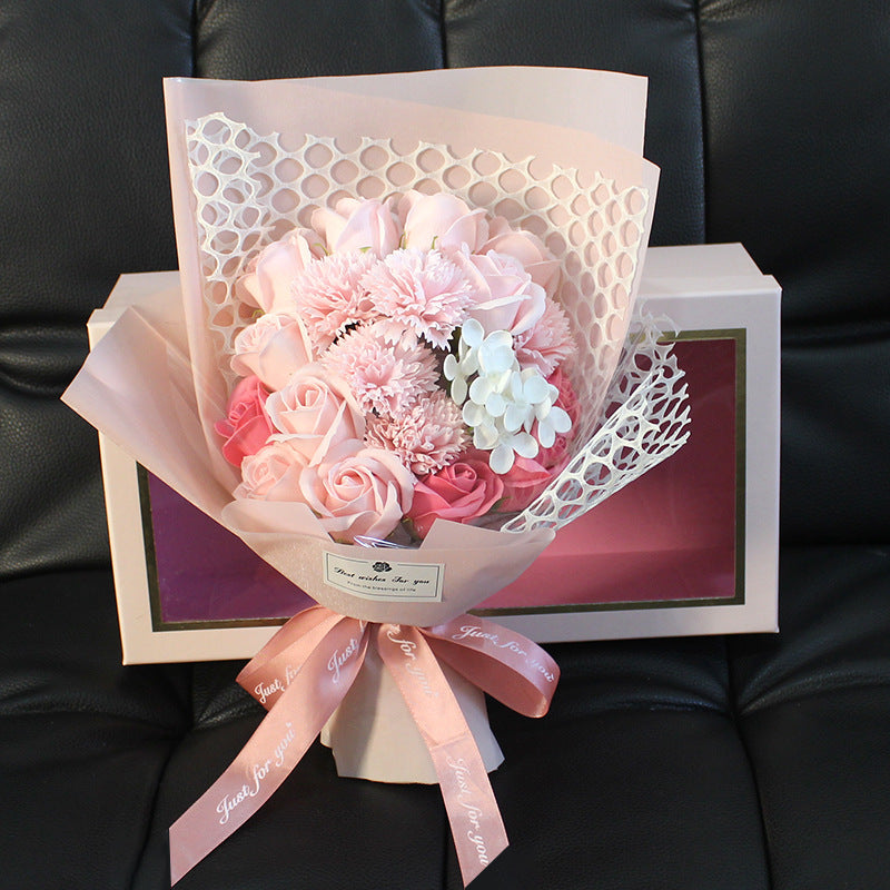 Valentine's Day Gift 19 Rose Soap Bouquet Gift Box LuxuryLifeWay Online Store