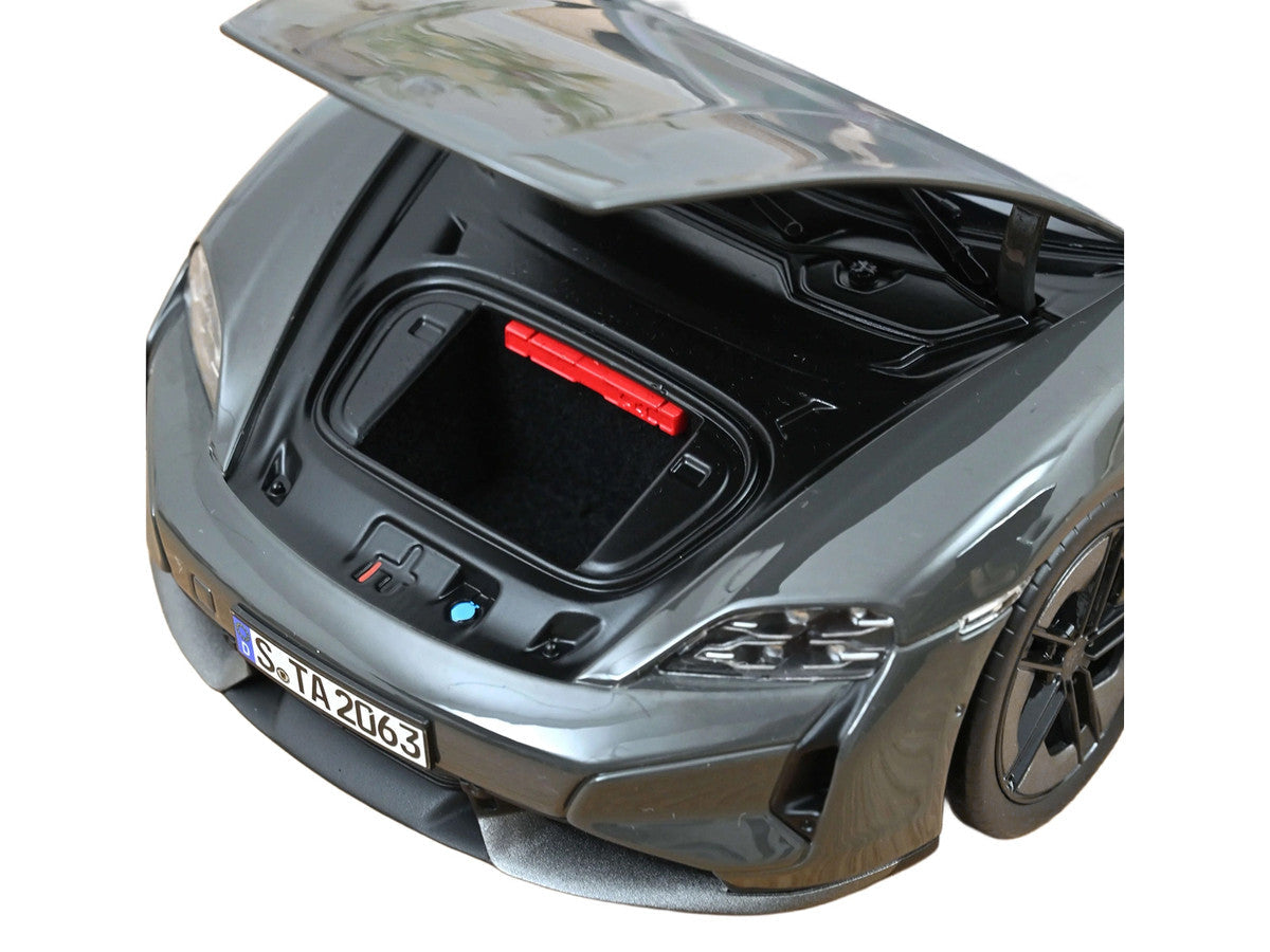 2024 Porsche Taycan Turbo S Slate Gray Neo 1/18 Diecast Model Car by Norev LuxuryLifeWay Online Store