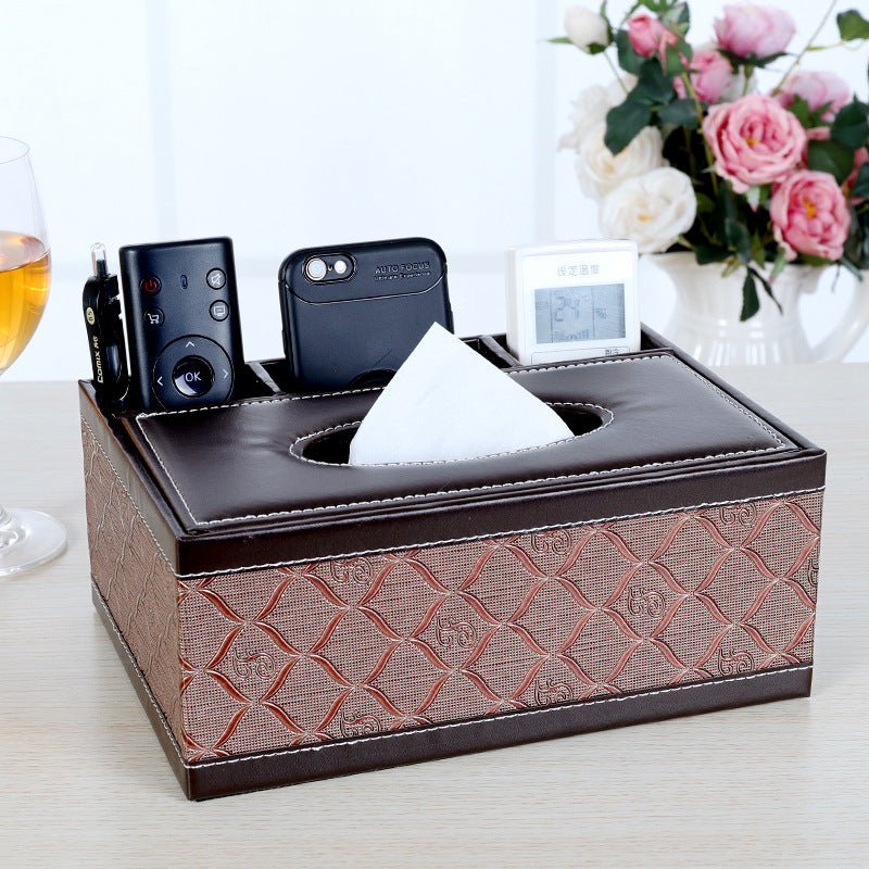 Multifunctional leather tissue box Best YouTube Store