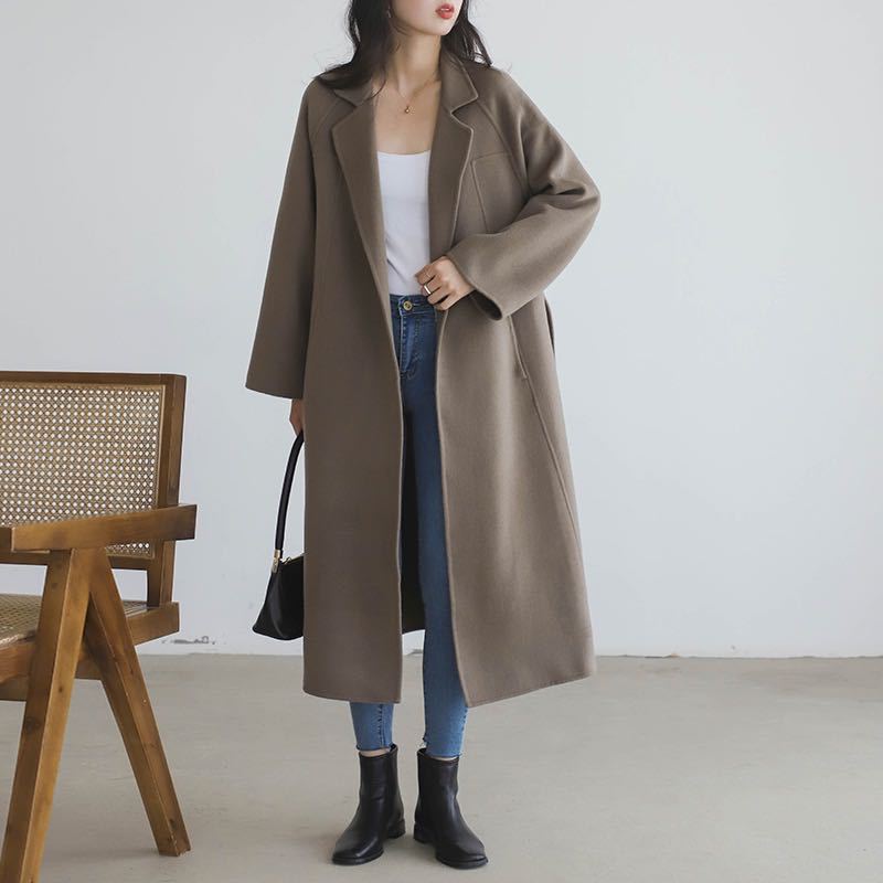 Fashion Loose Cool Woolen Coat Women LadyShow.Store