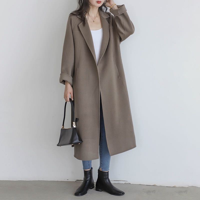 Fashion Loose Cool Woolen Coat Women LadyShow.Store