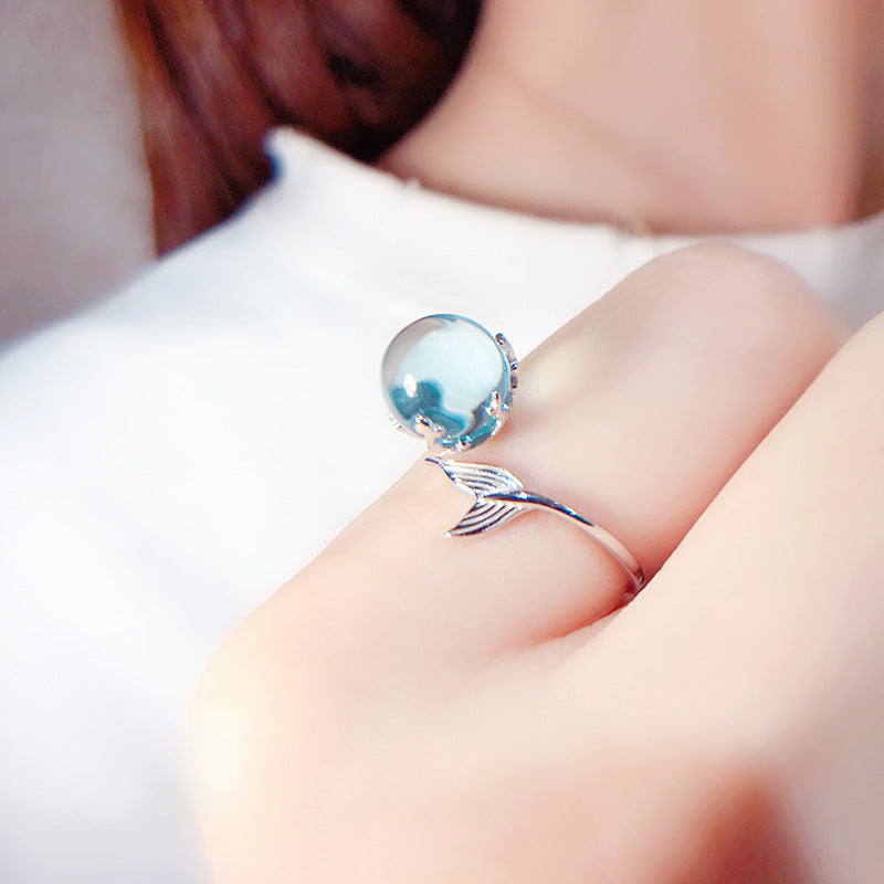 s925 sterling silver aquamarine necklace LadyShow.Store