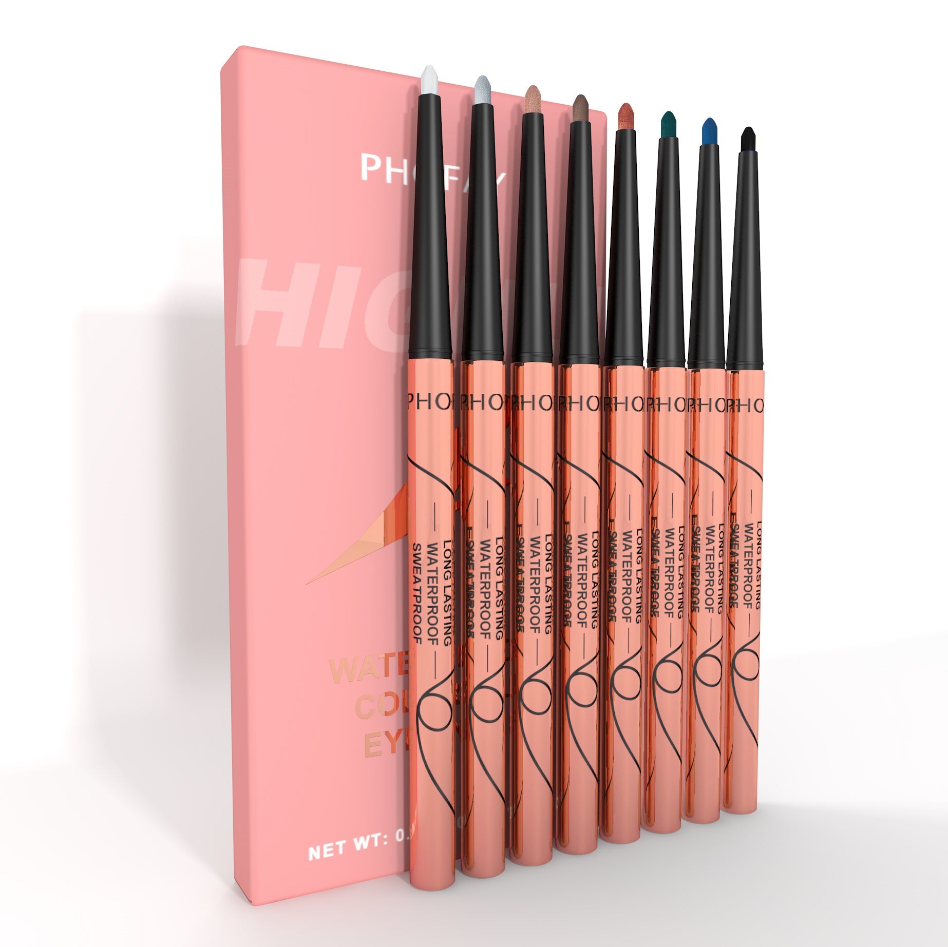 PHOFAY Waterproof Colorful Eyeliner Set LadyShow.Store