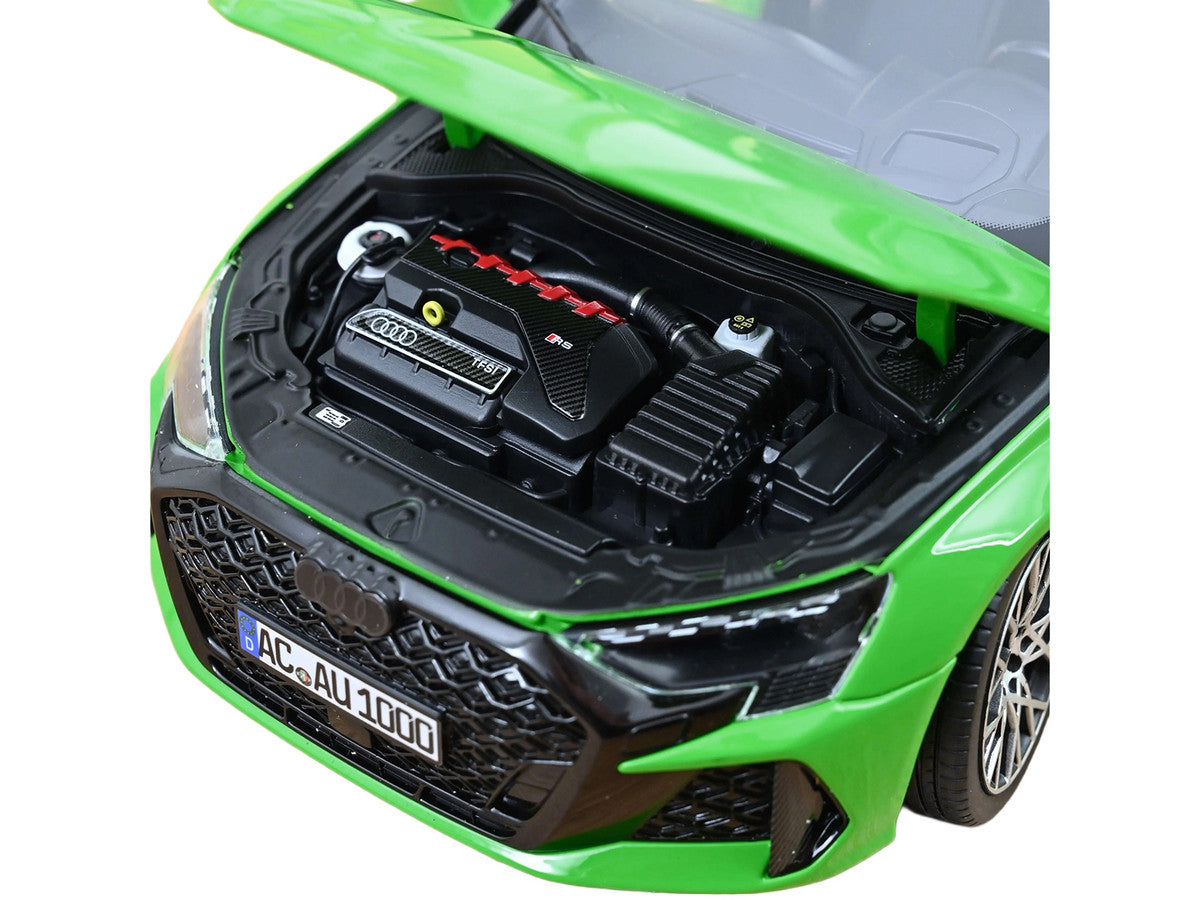 2025 Audi RS 3 Kyalami Green with Moonroof 1/18 Diecast Model Car by Norev LuxuryLifeWay Online Store