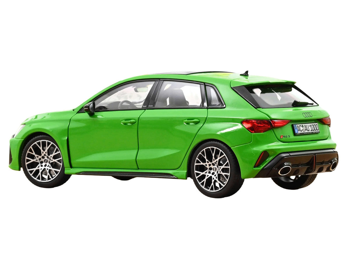 2025 Audi RS 3 Kyalami Green with Moonroof 1/18 Diecast Model Car by Norev LuxuryLifeWay Online Store