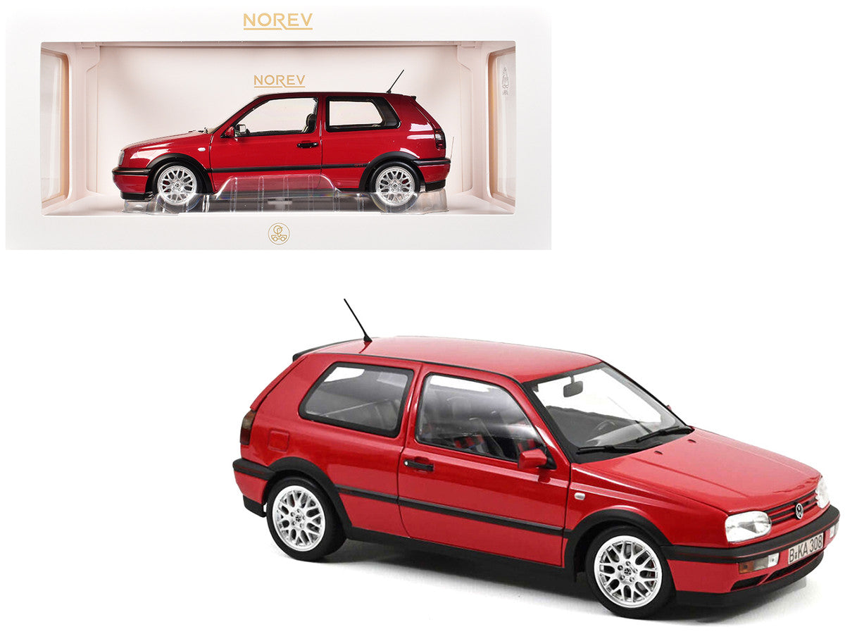 1996 Volkswagen Golf GTI "20 Years Anniversary Edition" Flash Red 1/18 Diecast Model Car by Norev LuxuryLifeWay Online Store