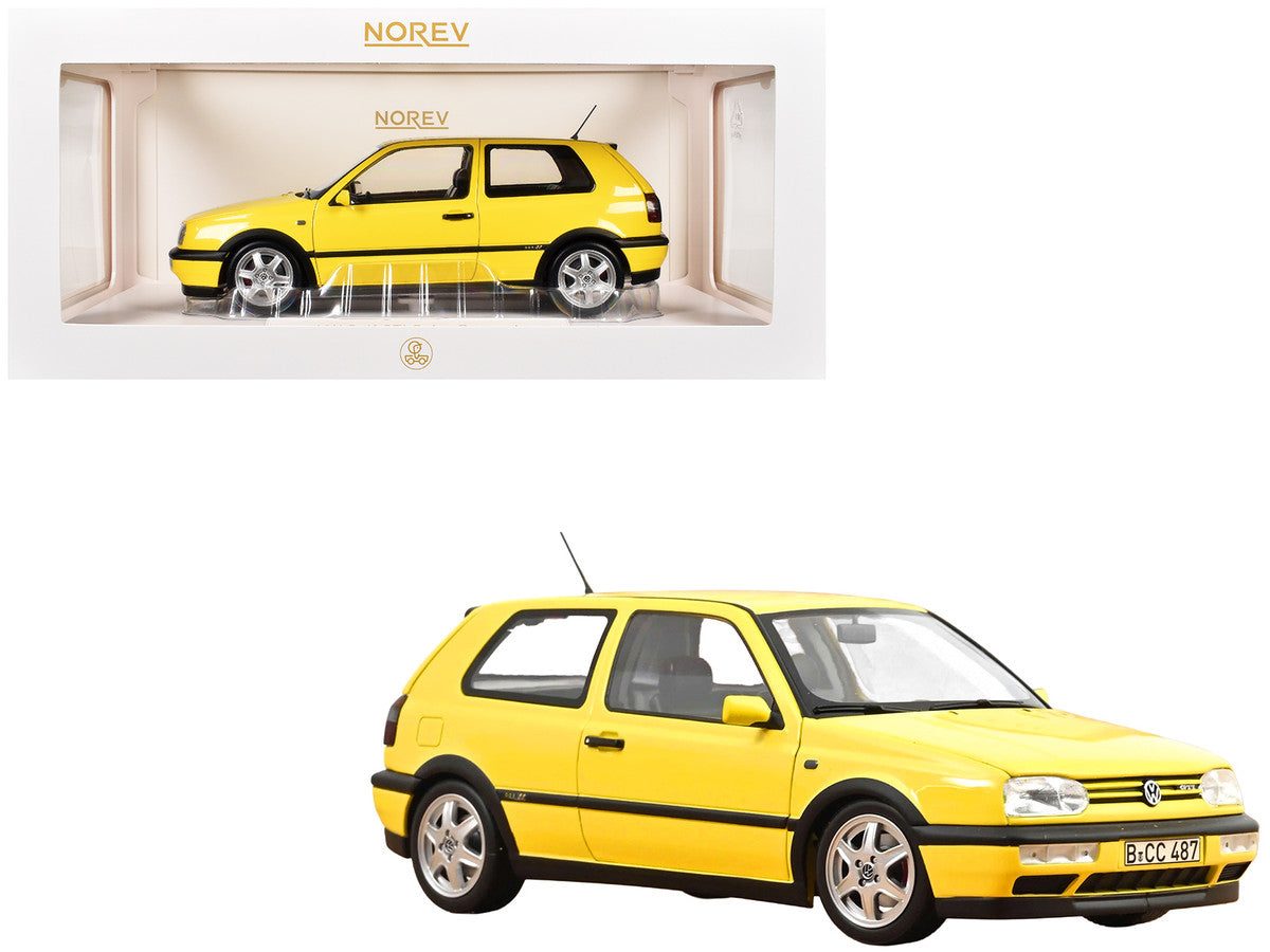 1994 Volkswagen Golf GTI Color Concept Yellow 1/18 Diecast Model Car by Norev LuxuryLifeWay Online Store