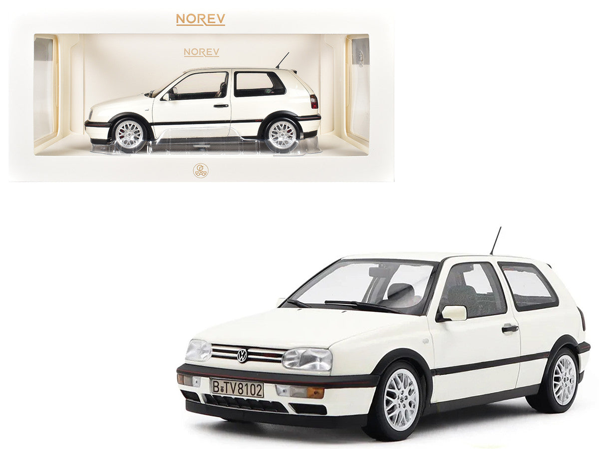 1996 Volkswagen Golf GTI Candy White "20 Years Anniversary Edition" 1/18 Diecast Model Car by Norev LuxuryLifeWay Online Store