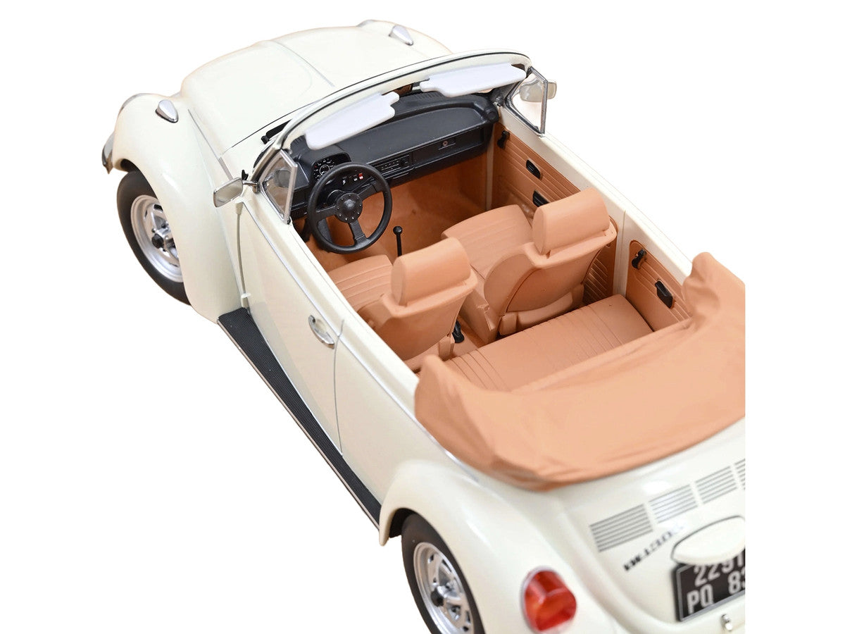 1972 Volkswagen 1303 Beetle Cabriolet Cream White 1/18 Diecast Model Car by Norev LuxuryLifeWay Online Store