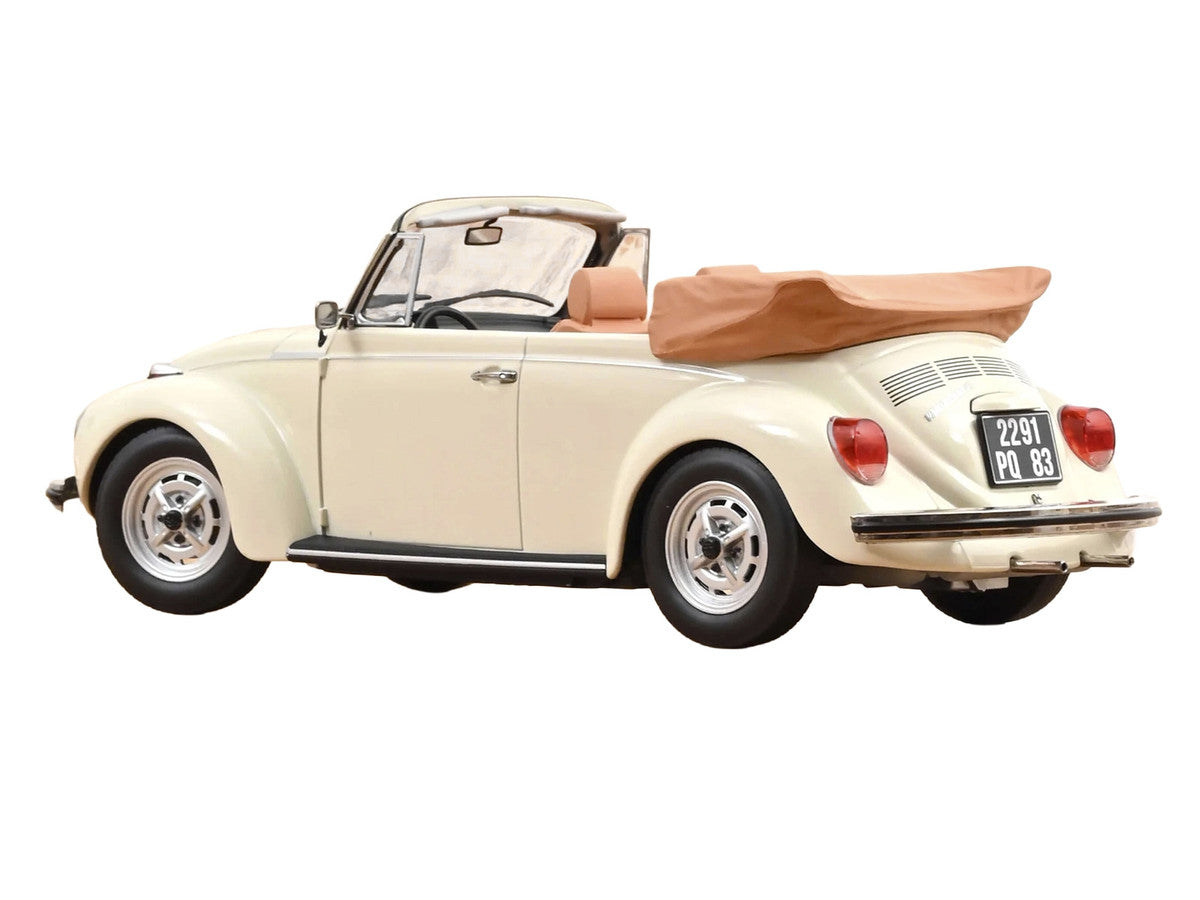 1972 Volkswagen 1303 Beetle Cabriolet Cream White 1/18 Diecast Model Car by Norev LuxuryLifeWay Online Store