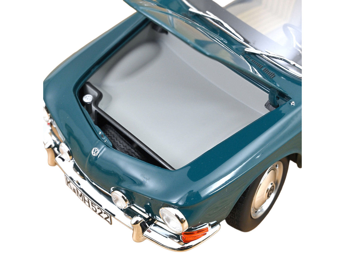 1963 Volkswagen Karmann Ghia 1500 Smaragd Green 1/18 Diecast Model Car by Norev LuxuryLifeWay Online Store