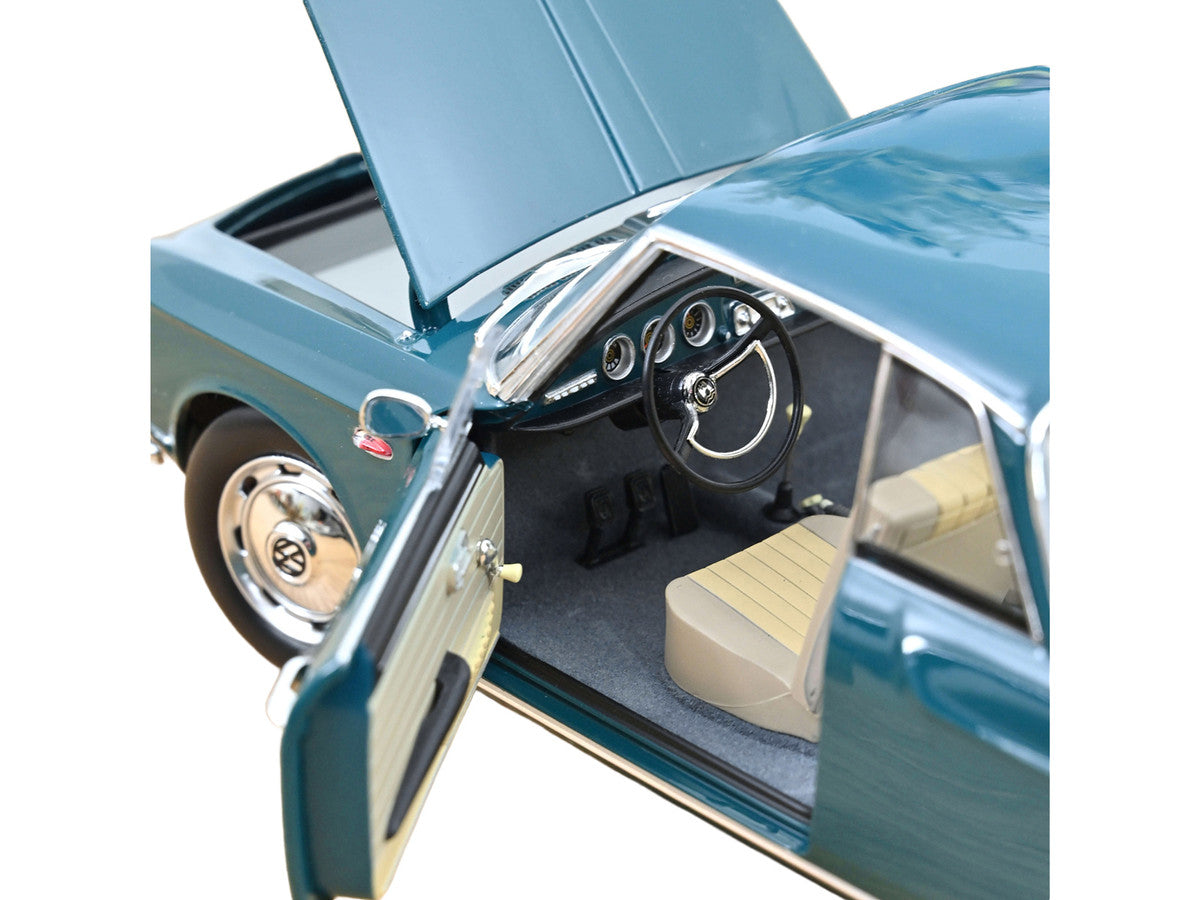1963 Volkswagen Karmann Ghia 1500 Smaragd Green 1/18 Diecast Model Car by Norev LuxuryLifeWay Online Store