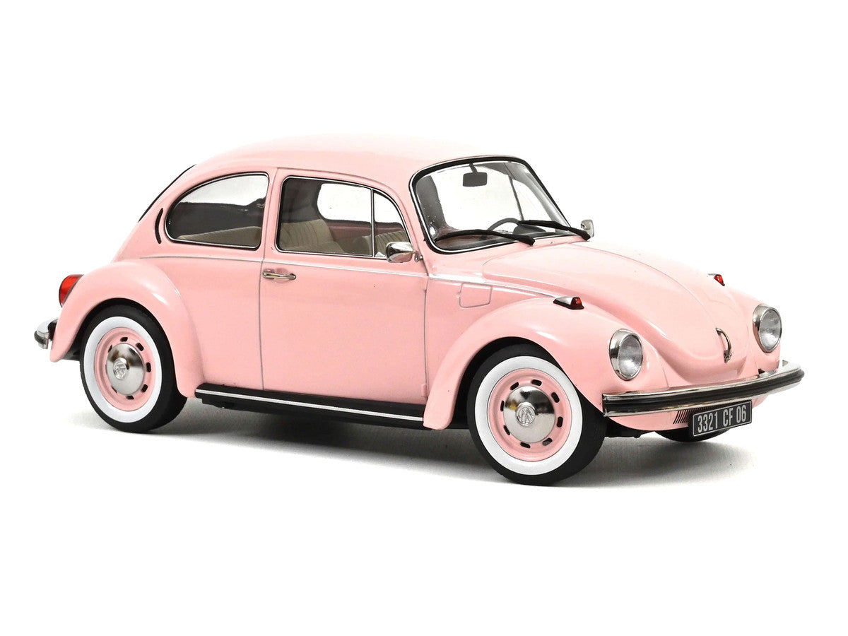 1973 Volkswagen 1303 Beetle Pastel Pink "New Baby Gift" 1/18 Diecast Model Car by Norev LuxuryLifeWay Online Store