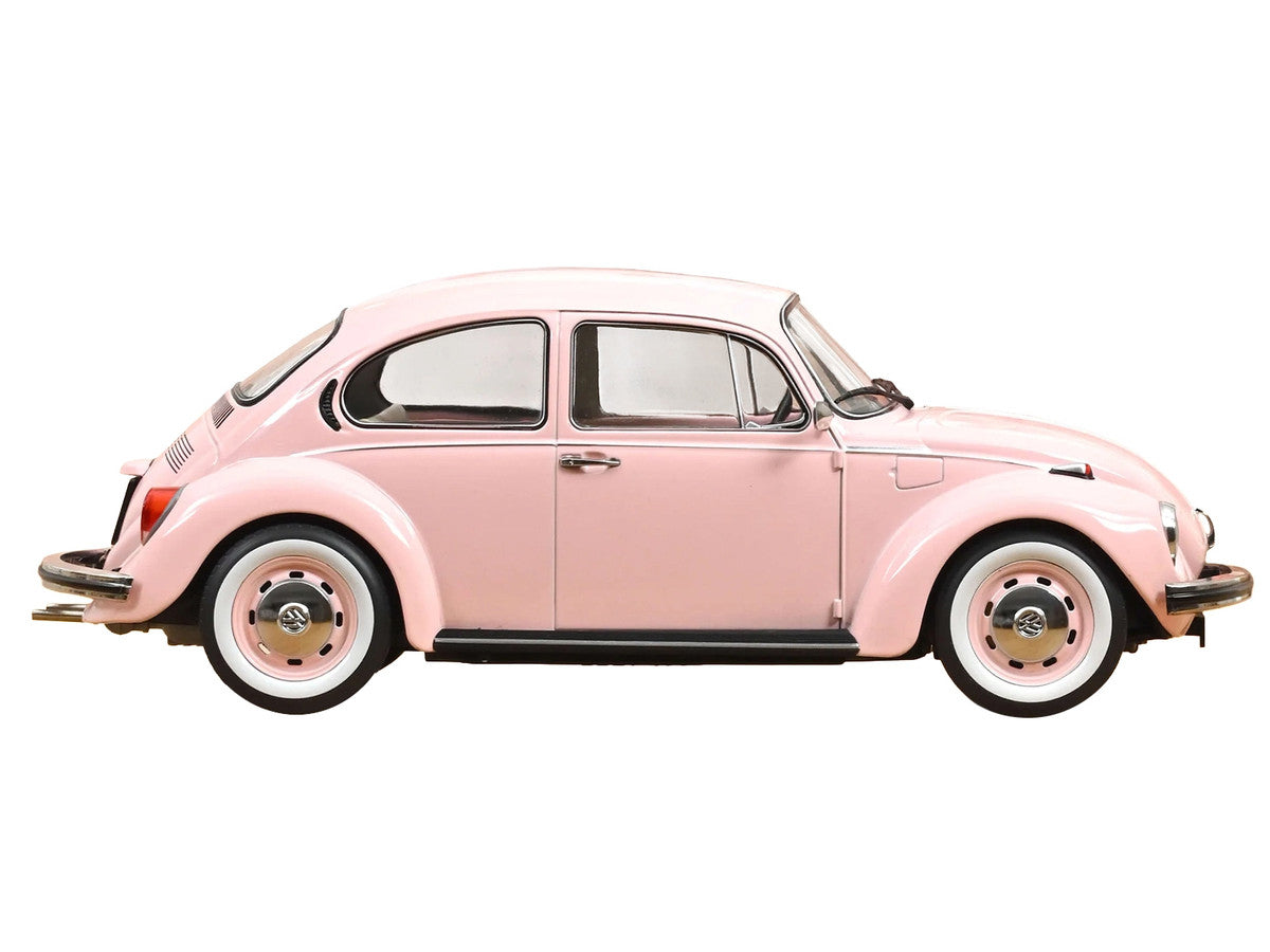 1973 Volkswagen 1303 Beetle Pastel Pink "New Baby Gift" 1/18 Diecast Model Car by Norev LuxuryLifeWay Online Store