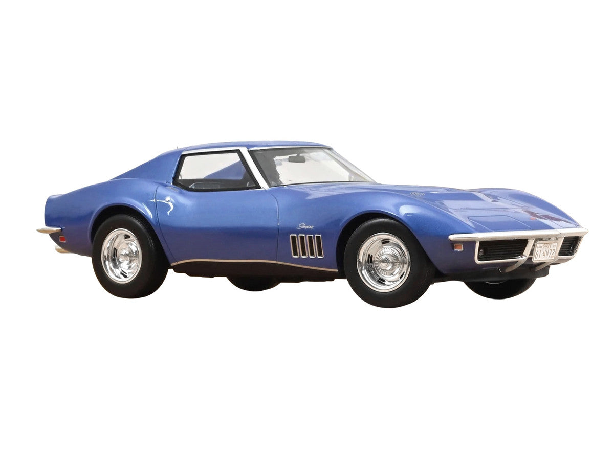 1969 Chevrolet Corvette Coupe Le Mans Blue Metallic with Blue Interior 1/18 Diecast Model Car by Norev LuxuryLifeWay Online Store