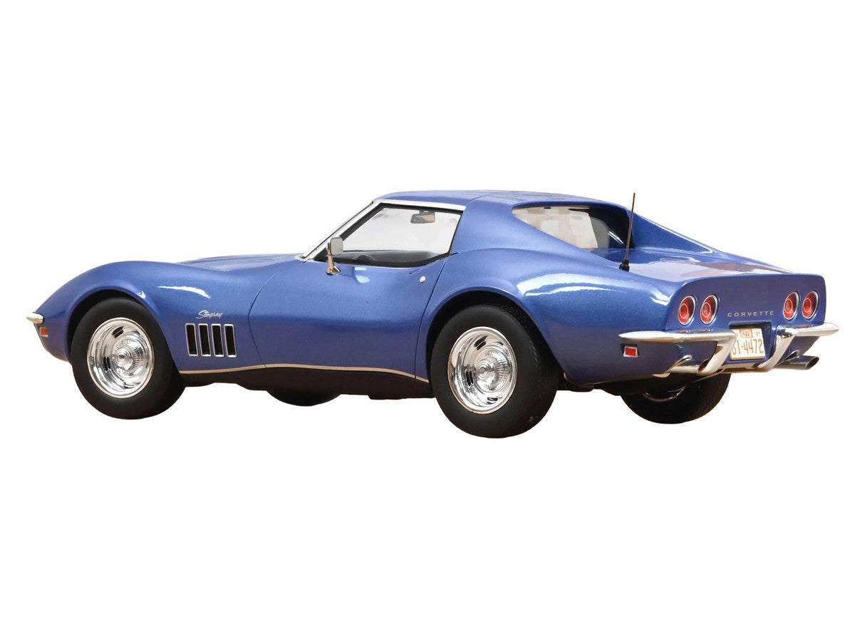 1969 Chevrolet Corvette Coupe Le Mans Blue Metallic with Blue Interior 1/18 Diecast Model Car by Norev LuxuryLifeWay Online Store