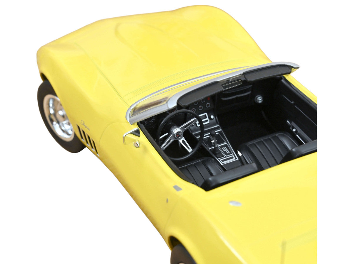 1969 Chevrolet Corvette Cabriolet Daytona Yellow 1/18 Diecast Model Car by Norev LuxuryLifeWay Online Store