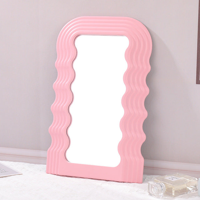 Wave Desktop Makeup Mirror for Entrance Decoration LadyShow.Store