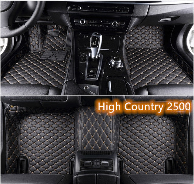 Fully Surrounded Car Leather Floor Mat Pad All Weather Protection