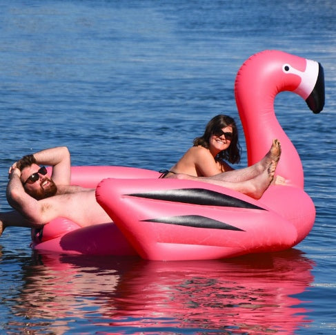 Environmental protection thickening 190CM with cup holder cup hole rope buckle inflatable flamingo powder swan floating row mount LuxuryLifeWay Online Store
