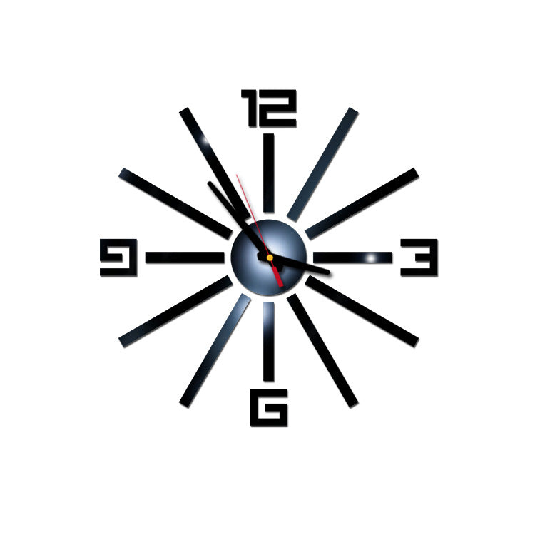 Creative DIY Acrylic Wall Clock Mute Wall Sticker PearlNestDecor.com