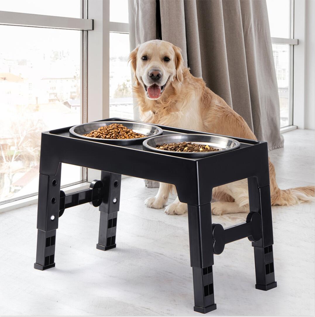 Pet Lifting Feeding Bowl Neck Protection Anti-tumble Medium Large Dog Dedicated Pets Fashion