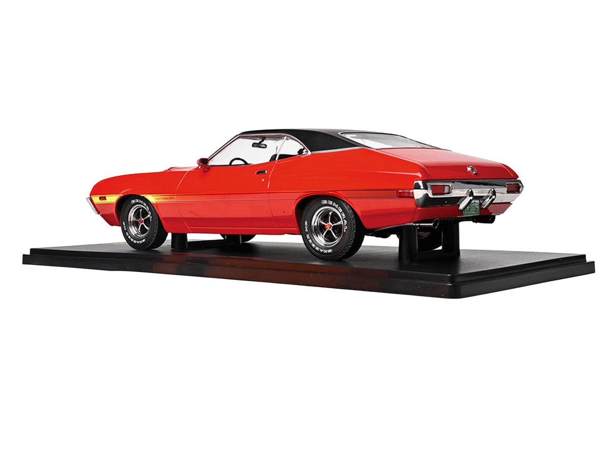 1972 Ford Gran Torino Sport 2-Door Red with Black Vinyl Top 1/18 Diecast Model Car by IXO Models LuxuryLifeWay Online Store