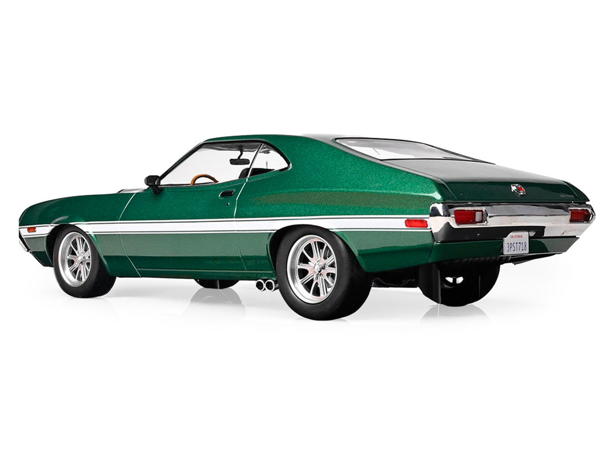 1972 Ford Gran Torino Sport 2-Door Green Metallic with White Stripes 1/18 Diecast Model Car by IXO Models LuxuryLifeWay Online Store