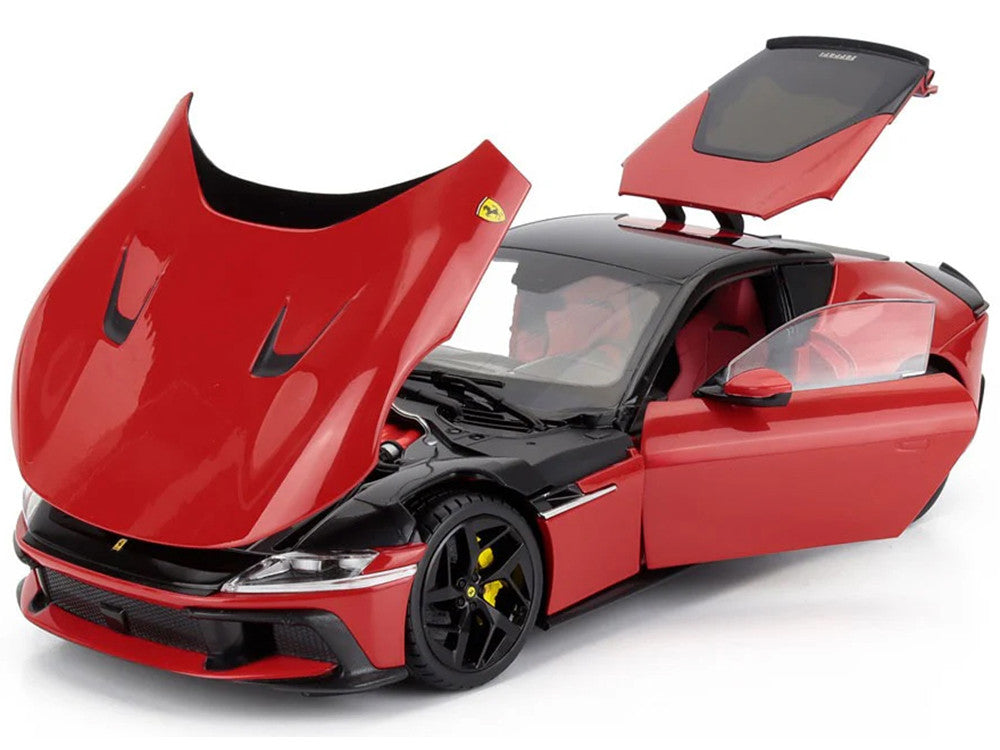 2024 Ferrari 12Cilindri Rosso Corsa Red with Black Top 1/18 Diecast Model Car by Polistil LuxuryLifeWay Online Store