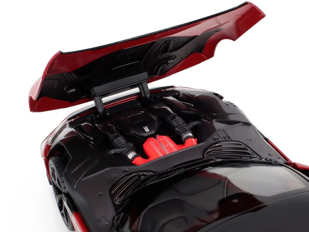 2024 Ferrari 12Cilindri Rosso Corsa Red with Black Top 1/18 Diecast Model Car by Polistil LuxuryLifeWay Online Store