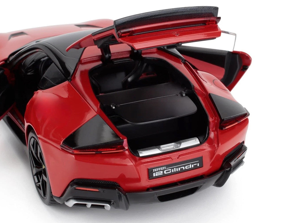 2024 Ferrari 12Cilindri Rosso Corsa Red with Black Top 1/18 Diecast Model Car by Polistil LuxuryLifeWay Online Store