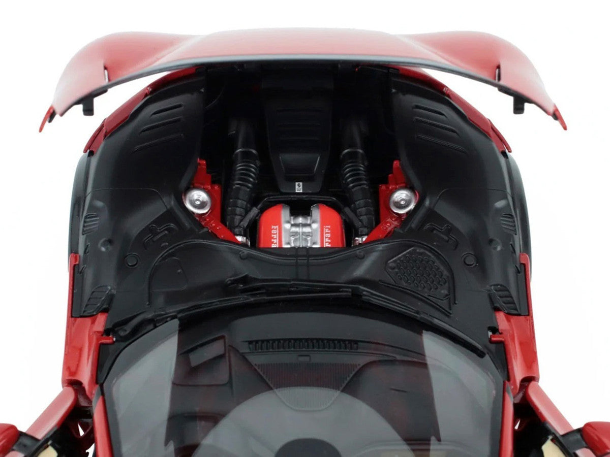 2022 Ferrari Purosangue Rosso Corsa Red with Black Top 1/18 Diecast Model Car by Polistil LuxuryLifeWay Online Store