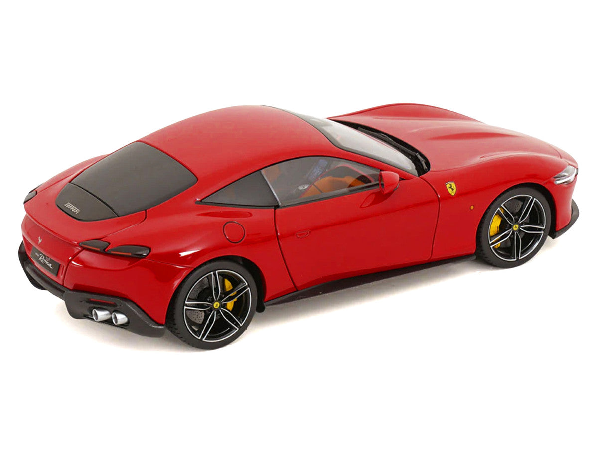 2019 Ferrari Roma Red with Orange Interior 1/18 Diecast Model Car by Polistil LuxuryLifeWay Online Store