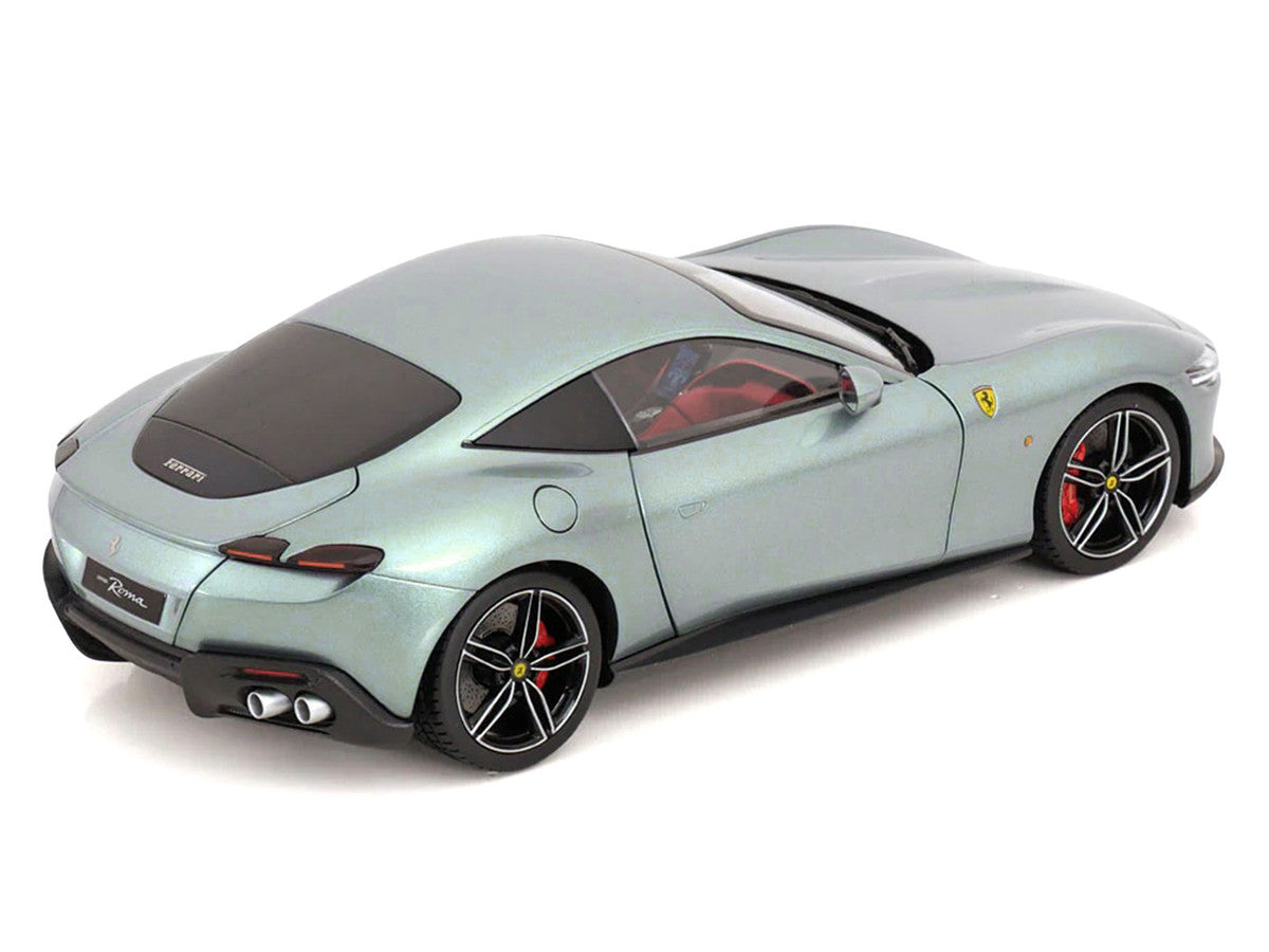 2019 Ferrari Roma Gray Metallic with Pink Interior 1/18 Diecast Model Car by Polistil LuxuryLifeWay Online Store