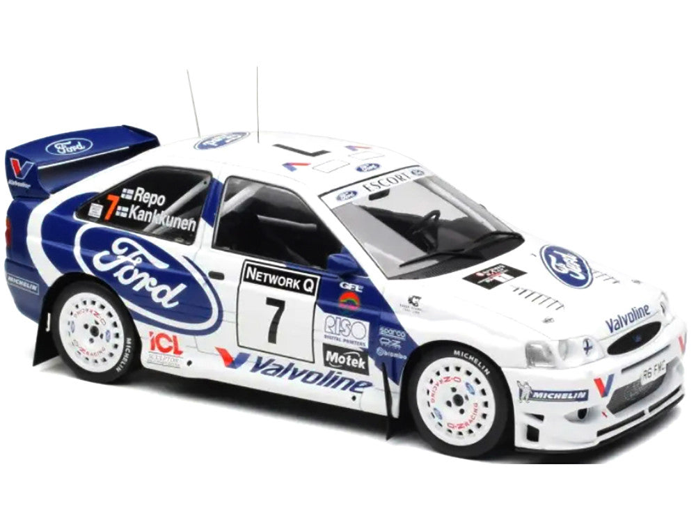 Ford Escort WRC #7 Juha Kankkunen - Juha Repo 2nd Place "RAC Rally" (1998) 1/18 Diecast Model Car by IXO Models LuxuryLifeWay Online Store