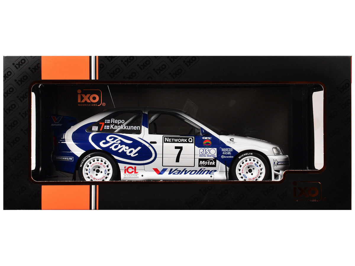Ford Escort WRC #7 Juha Kankkunen - Juha Repo 2nd Place "RAC Rally" (1998) 1/18 Diecast Model Car by IXO Models LuxuryLifeWay Online Store