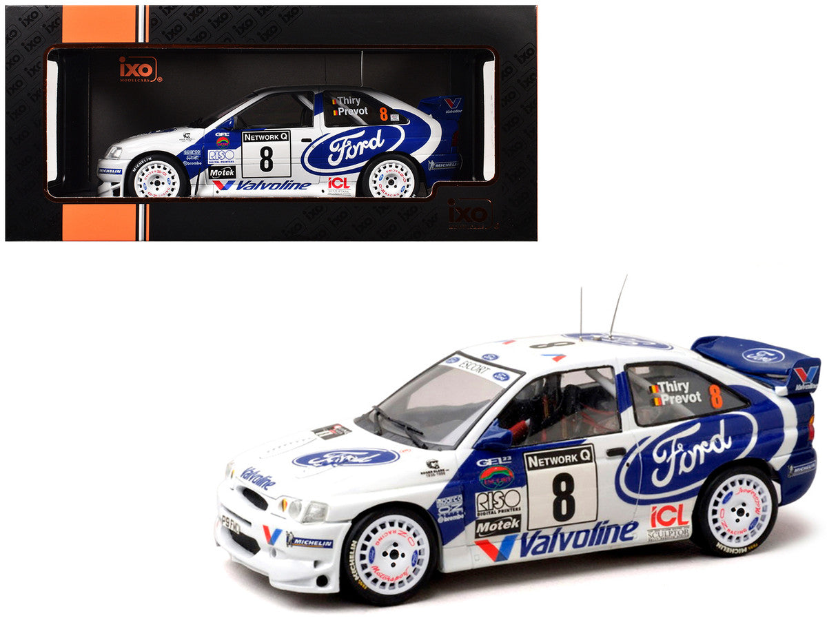 Ford Escort WRC #8 Bruno Thiry - Stephane Prevot 3rd Place "RAC Rally" (1998) 1/18 Diecast Model Car by IXO Models LuxuryLifeWay Online Store